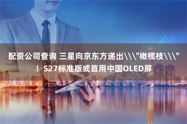 配资公司查询 三星向京东方递出\＂橄榄枝\＂！S27标准版或首用中国OLED屏